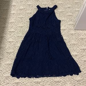 Blue lace overlay Altar’d state dress